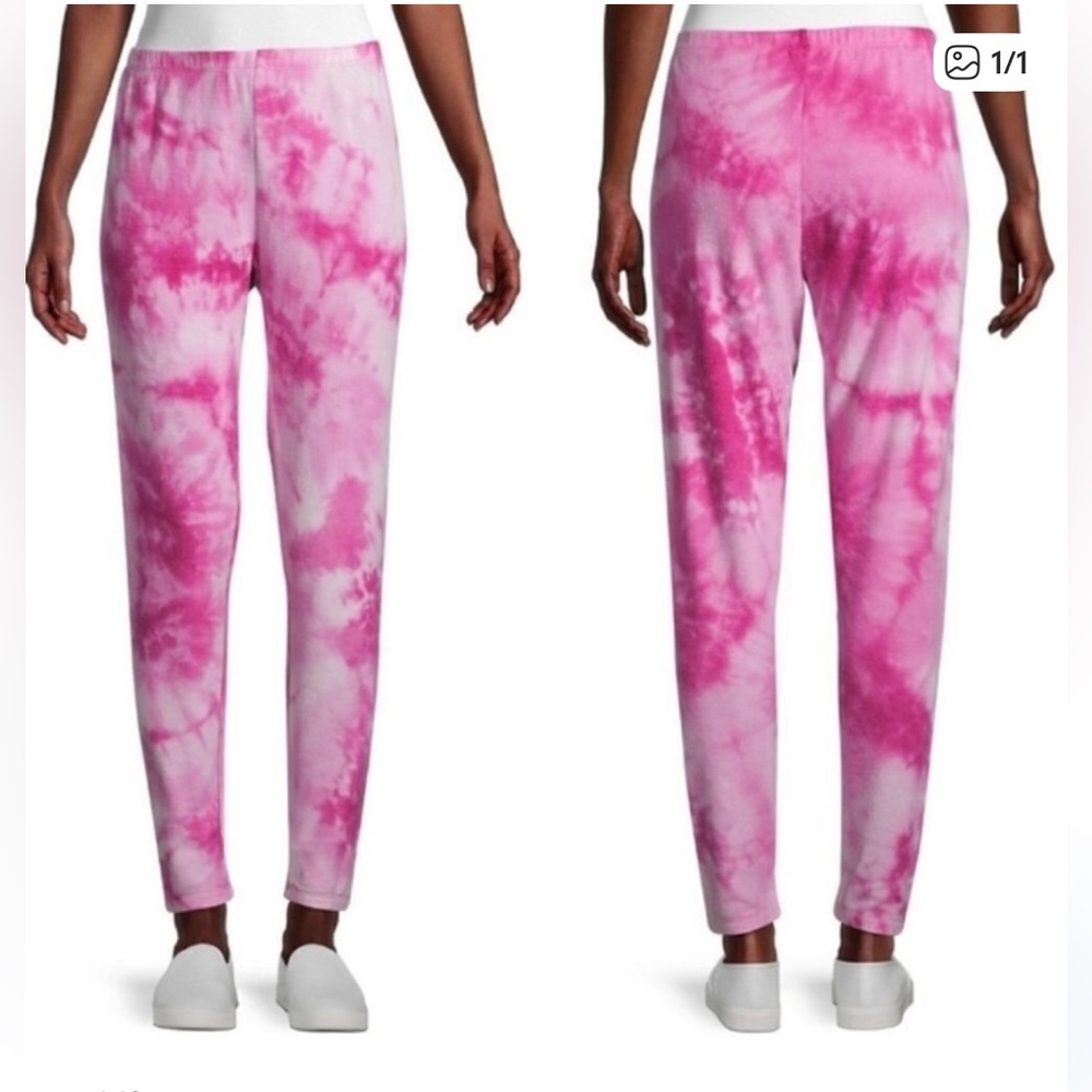 Wildfox Love Potion Knox Tie Dye Wash Hot Pink Knit Joggers LG NWT cozy comfy - Picture 3 of 14
